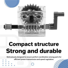 6 Set of Technic Trans-Clear Gearbox Assembly Kits Compatible with Technic Trans-Clear Wormbox Gear Motor Reducer