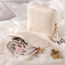 2 Pcs Small Travel Jewelry Case for Women Gift, Jewelry Pouch Organizer Bag with Zipper, for Rings, Necklaces