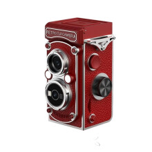Vintage Digital Camera with Flash Dual Lens 5MP 1080P FHD Video Vlogging Portable Retro Camera