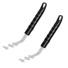 Grill Grate Lifter Tool Cast Iron Grid Lever Lock Lifting Gripper Handle Clip for Barbecue Grilling Cooling Rack