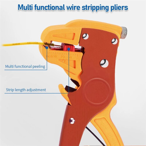 Spring Cable Crimper Convenient Cutters Practical Tool Carbon Steel Portable Multifunctional Wire Strippers 2