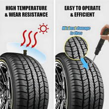 40pcs Tire Plug Screw Kit with Screwdriver for Car, SUV & Truck Tire Repair Permanent the Road
