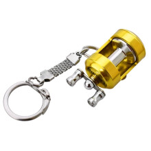 Fishing Accessories Tools Metal Fishing Wheel Decoration Pendant Fishing Reel Can Shake Key Chain Small Gift