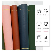 Table Leather Placemats Set of 1pcs,Washable for Dining,Heat-Resistant Non-Slip Insulation Waterproof Place Mats