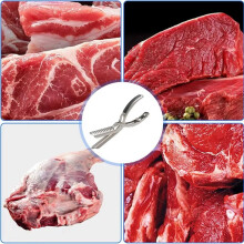 BBQ-Rippchen-Membranentferner Aus Edelstahl mit Gebogener Klinge und Griff - Vorbereitungswerkzeug für die Küche und Den Grill