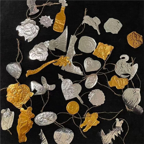 100 Folhas de Folha de Alumínio Dourada, 15 X 15 cm (6 X 6 Polegadas), Resistente, para Pintura, Gravação e Relevo. 2