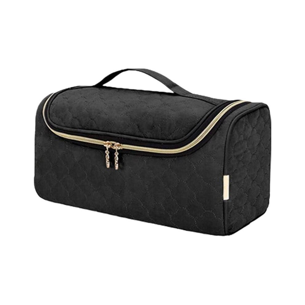 Tlily Black Portable Travel Grooming Makeup Bag Large Capacity Travel Toiletry Bag Multifunctional Storage Bag