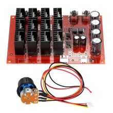 Controlador de Velocidade de Motor  PWM 10-50V 60A de Alta Potência HHO RC com Cabo de Extensão e Interruptor