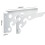 2PC Triangle Folding Angle Bracket Heavy Duty Adjustable Wall Mounted for Bench Table Shelf DIY Hardware 2