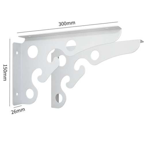 2PC Triangle Folding Angle Bracket Heavy Duty Adjustable Wall Mounted for Bench Table Shelf DIY Hardware 1