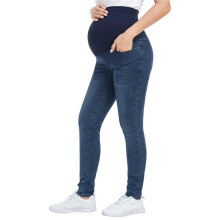 Women'S Maternity Jeans over Belly Skinny Stretchy Denim Pants Comfy Pregnancy Pants Aqua  XL