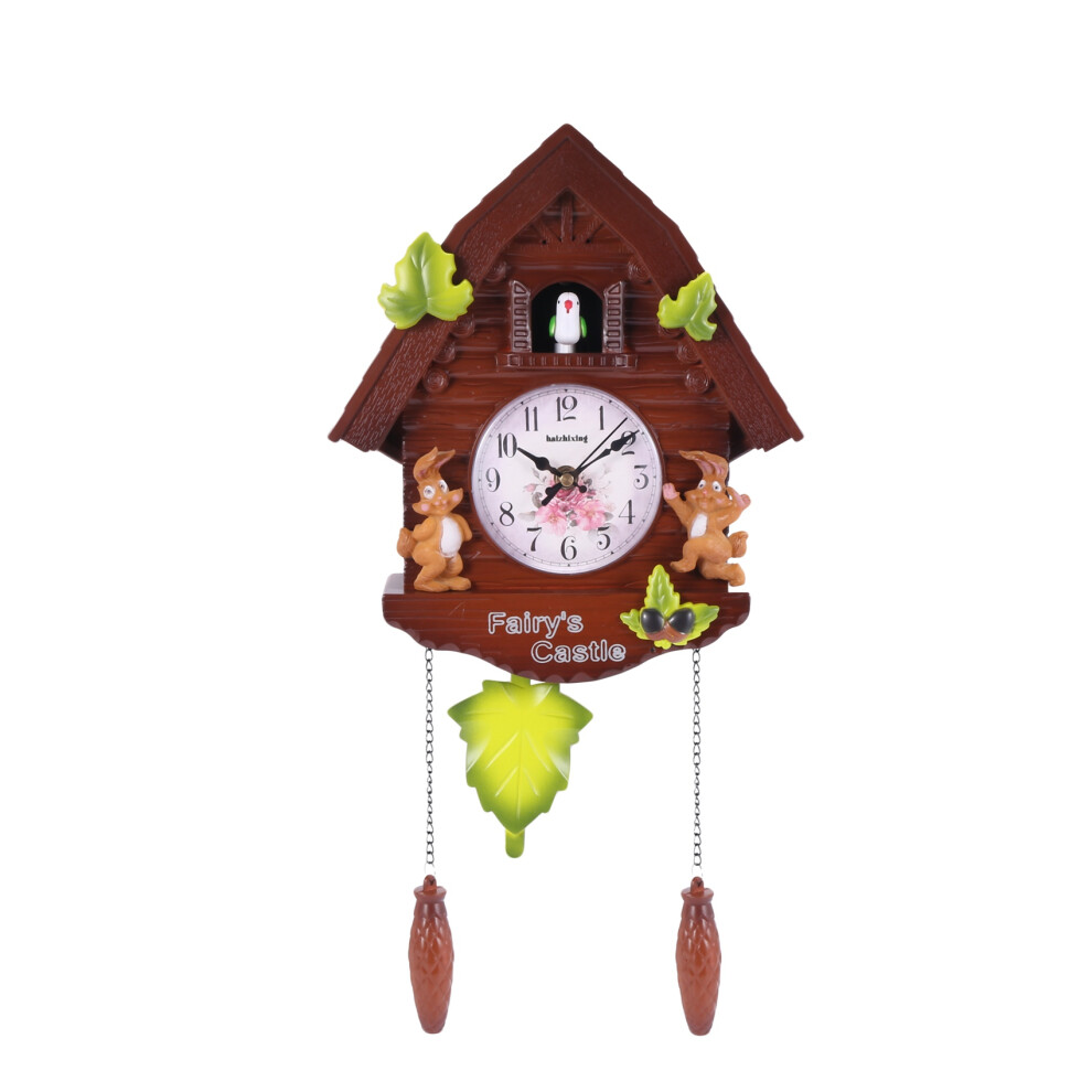 Cute Bird Wall Clock Cuckoo Alarm Clock Cuckoo Clock Living Room Watch Brief Children Bedroom Decor Home Day  Alarm Clocks C