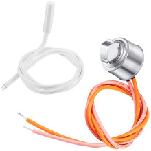 2 StüCk WR55X10025 KüHlschranktemperatursensor 914093, WR50X10068 Abtauthermostat für GE-KüHlschräNke Ersetzen