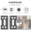 2 Pcs Ceramic Blade Ceramic Replacement Cutter ,28 Teeth Ceramic Clipper Blade Replacement Cutter 2-Hole Clipper,Black 2