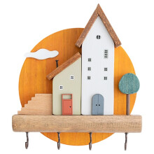 Niedlicher Schlüsselhaken Aus Holz, Dekorative Wandablage für Schmuck, Hüte, Kleidung, Handtücher und Kleinigkeiten, Aufbewahrung für Zuhause,