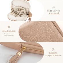 2 Pcs Small Travel Jewelry Case for Women Gift,  Jewelry Pouch Organizer Bag with Zipper, for Necklaces,Rings
