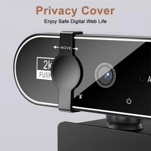 Webcam 4K Full HD com Microfone, Foco Automático, 8MP, para Sites, PC e Laptop, Câmera Externa para Chamadas de Vídeo em 4K 1