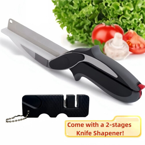 Premium Chop Scissors Cutting Board Scissors Vegetable Easy Cutter Multifunction Separable Kitchen Scissors 1