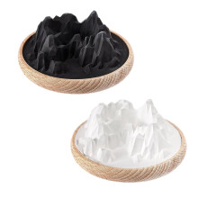 2 Pezzi Diffusore di Pietra Passiva di Montagna Non Elettrico Diffusore di Aromi di Oli Essenziali Decorazione di Aromaterapia In Legno