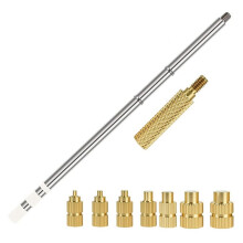 T12 Soldering Iron Tips Heat Set Insert Tool for Hot Melt Embedded Nuts M2-M8 Insertion Kit Indenter Adaptors