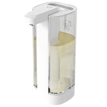 Distributeur de Savon Liquide Sans Contact, Transparent, Étanche IPX5, Rechargeable par USB, avec Capteur Infrarouge Automatique