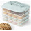 4 Layers Storage Container, Extra-High Layer, Cookie Carrier, Dumpling Box, Stackable Food Container 1