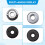 5/8"-11 Angle Grinder Flange Nuts 2-Pack,Quick Release Locking Kit. Self-Locking for 4-1/2" 5" 7" 9" Grinders 7