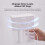 600ml Automatic Foam Soap Dispenser Double- Touchless Rechargeable 3-Level Adjustable Induction Sensor for Kitchen 6
