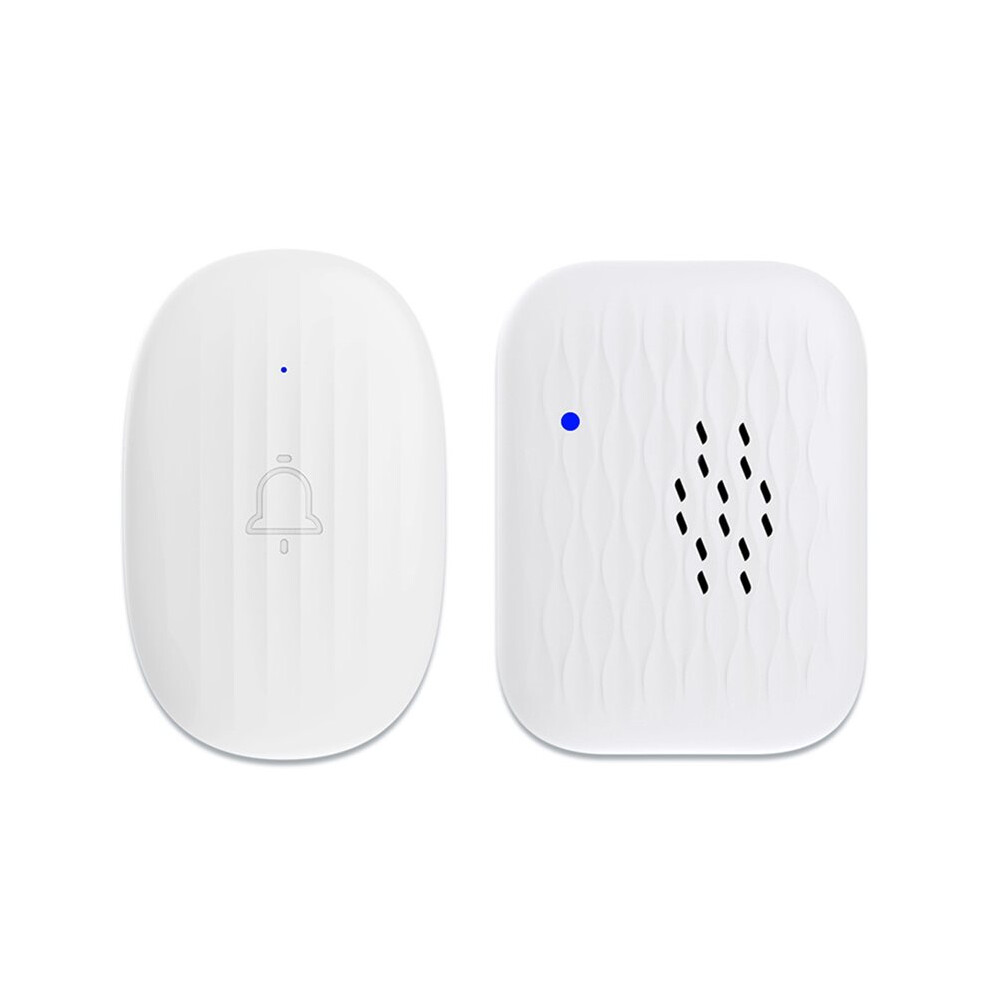 Waterproof Wireless Doorbell Rf433 Volume Adjustment Multiple Ringtones Silent Home Eu-Plug 4712875068806