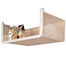 Wall Mounted Storage Rack Under Shelf Storage Wall Wardrobe Storage Hanging Net Basket Metal Net Large Capacity