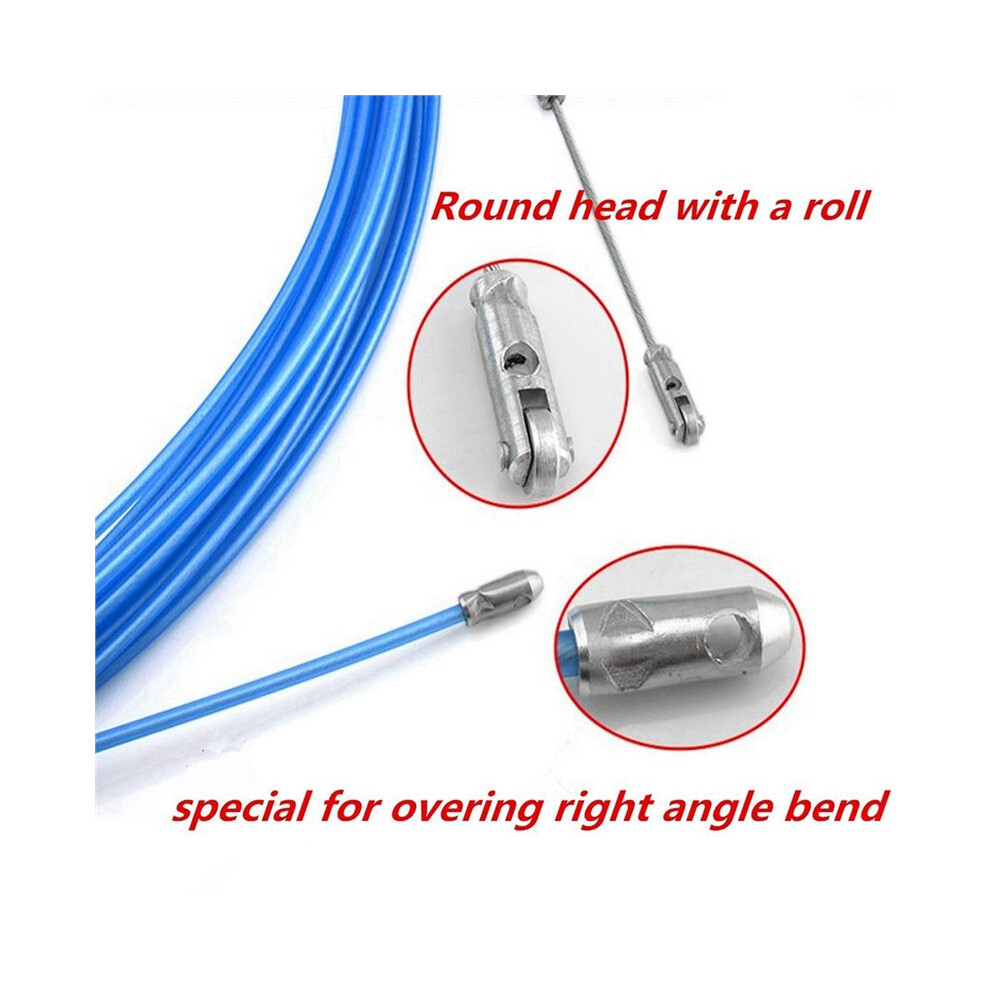 Electrician Tape Conduit Ducting Cable Puller Tools Wheel Pushing For Wiring Installation, 50 Meters 6033339447264