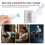 Waterproof Wireless Doorbell RF433  Volume Adjustment Multiple Ringtones Silent  Home EU-PLUG 5