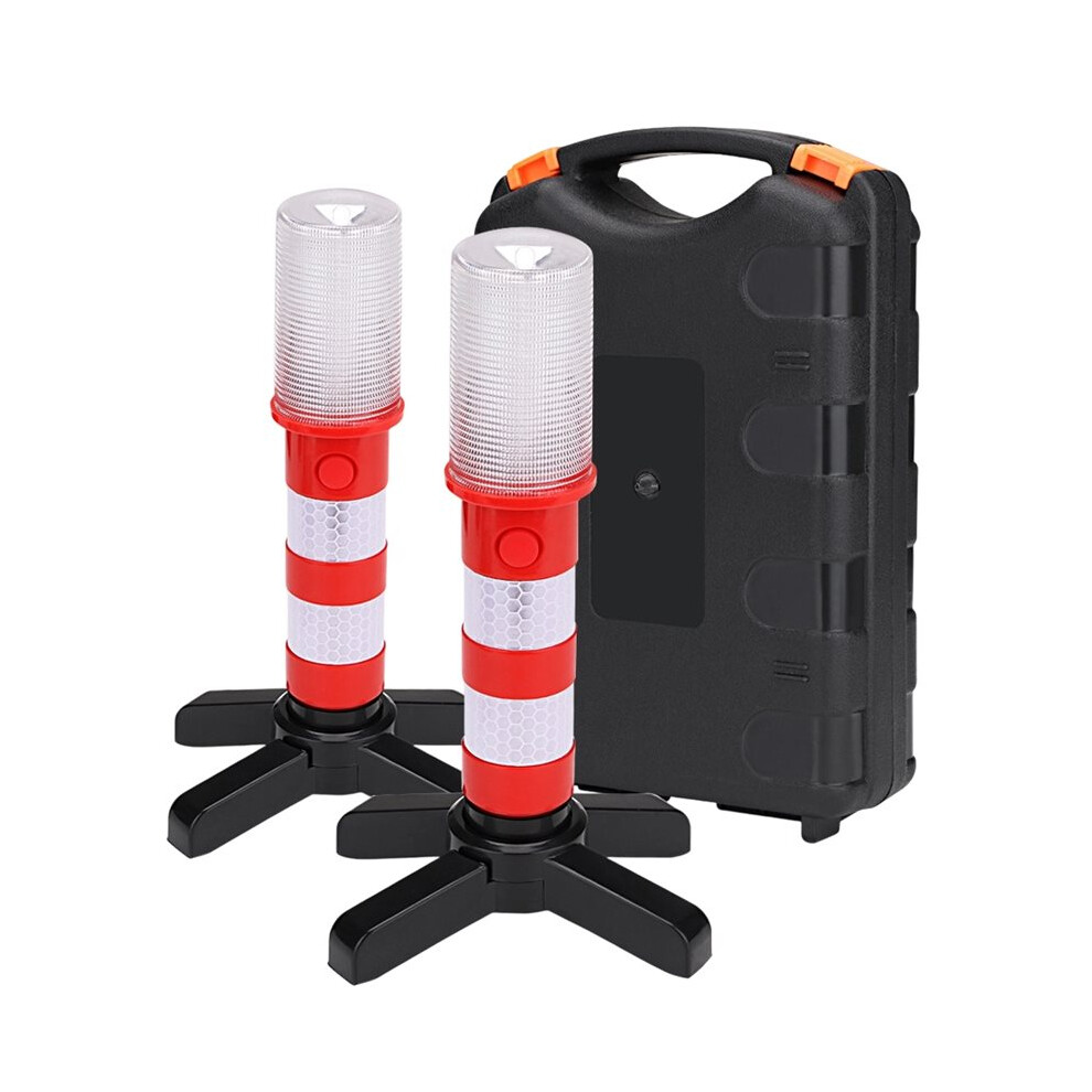 2Pcs Warning Magnetic Flash Emergency Roadside Flares Safety Strobe Light 6031738629120