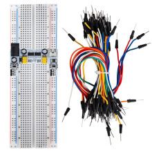 MB102 Nätaggregatsmodul för Kopplingsbord - 2-Vägs 3,3V/5V Utgång för Lödfri Prototypframställning Av Vita Kopplingsbord