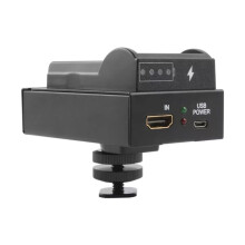 Professional -Compatible SDI Bi-Directional Converter Adapter NP-F Battery Mount for DSLR Camera Live Streaming