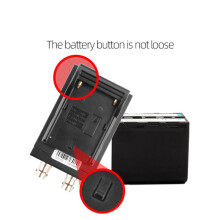 Professional -Compatible SDI Bi-Directional Converter Adapter NP-F Battery Mount for DSLR Camera Live Streaming