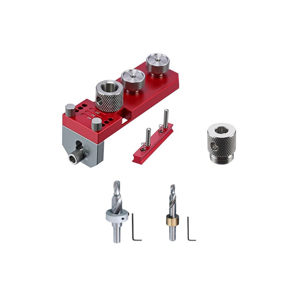 Aluminum Profile Drill Guide Access Hole Drill Jig With M6/M8 Step Drill Bits For 20 30 40 Series Extrusion Profile 6031820712457