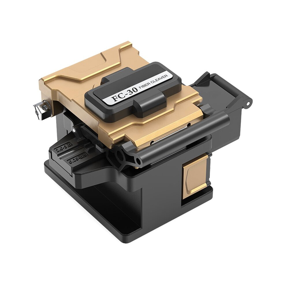 Fc-30 Fiber Optic Cleaver With Scrap Collector Optical Fiber Cutter High Durability 48000 Times Blade Life 6033779544929