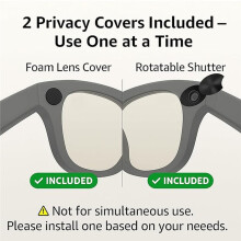 6PCS Glasses LED Light Blocking Stickers Fit for Meta Sliding Reusable Adhesive Eyeglass Camera Cover