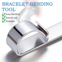 Professional Bracelet Bending Tool & Jig, 3-Piece Metal Forming Kit with Aluminum Blank for DIY Custom Bangles