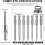 Bit Holder 1/4" Hex Shank Keychain, Spring Loaded Screw Holder Bits, Fast Release Extension Bar Keychain 6