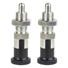 2PCS M10 Stainless Steel Spring Loaded Plunger Pin Retractable Spring Loaded Plunger Knob for Tool Chests and Toolboxes
