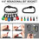 Bit Holder 1/4" Hex Shank Keychain, Spring Loaded Screw Holder Bits, Fast Release Extension Bar Keychain 3