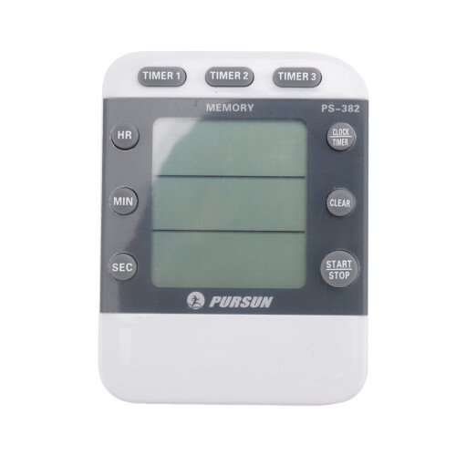 Digital Timer 100 Hour Triple Count Down/ Clock Timer Kitchen Cooking Timer with LCD Display Loud Alarm Magnet Bracket