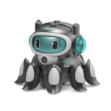 New Electric Universal Walking Octopus Automatic Obstacle Avoidance Swing Cool Lighting Music Sprayable Children'S Toy B