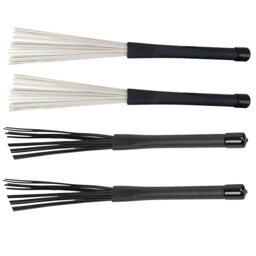 4 Pack Percussion Brushes, Drum Brushes, Snare Drum Brushes, Jazz Drum Brushes, Percussion Drum Brushes 1