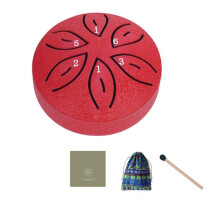 Children'S Musical Instruments Orff Instruments Crafts Hollow Drum 3 Inch 6 Tone Red