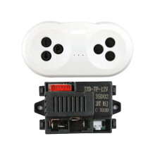 Control Remoto de Coche EléCtrico para NiñOs, Piezas de Repuesto para VehíCulos Modelo RC (Control Remoto + Receptor de 12 V)