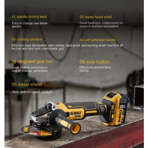 DeWalt DEWALT DCG405 125mm flat head angle grinder bare machine tool only 1