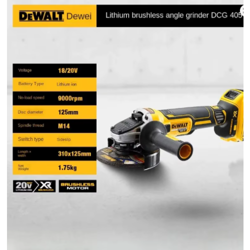DeWalt DEWALT DCG405 125mm flat head angle grinder bare machine tool only 2